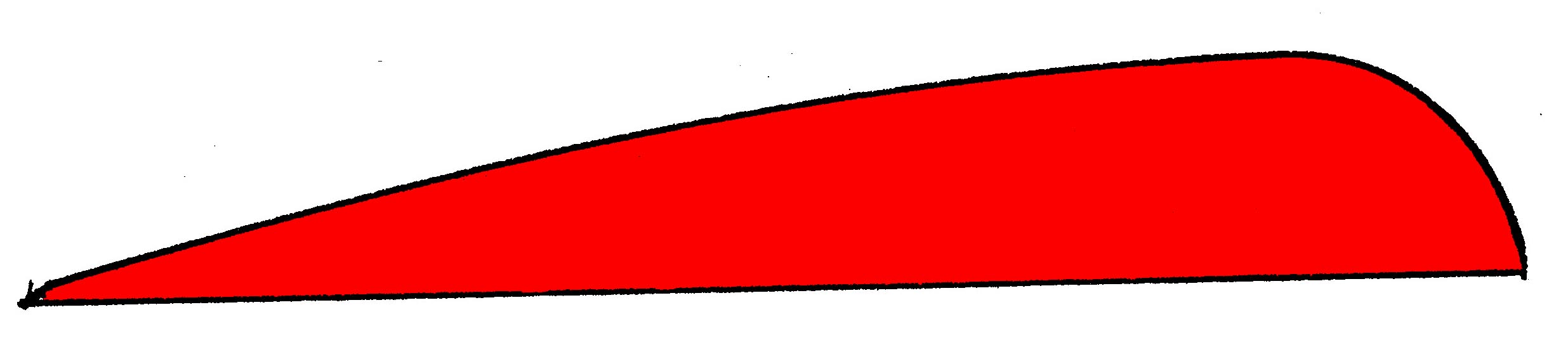 Parabolic feather profile